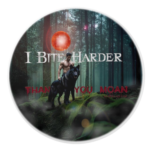 SlipperyJoe's mystical Halloween-style atmosphere  Ceramic Knob (Front)