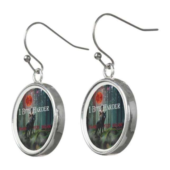 SlipperyJoe's mystical Halloween-style atmosphere  Earrings (Angled)