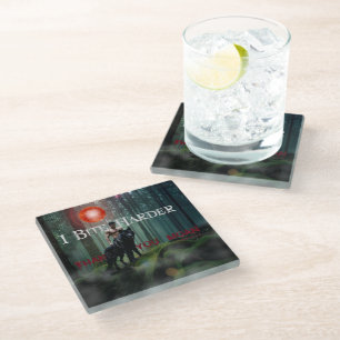 SlipperyJoe's mystical Halloween-style atmosphere  Glass Coaster