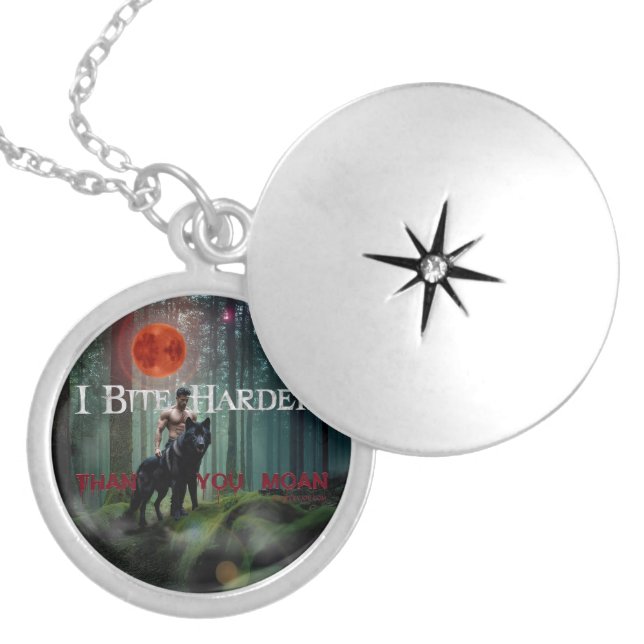 SlipperyJoe's mystical Halloween-style atmosphere  Locket Necklace (Front)