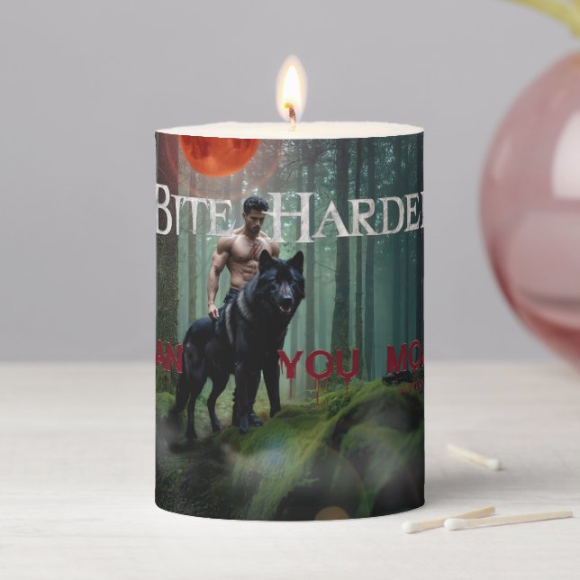 SlipperyJoe's mystical Halloween-style atmosphere  Pillar Candle (In Situ)