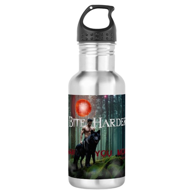 SlipperyJoe's mystical Halloween-style atmosphere  Stainless Steel Water Bottle (Front)