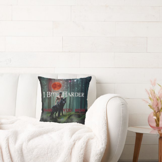 SlipperyJoe's mystical Halloween-style atmosphere  Throw Pillow (Couch)