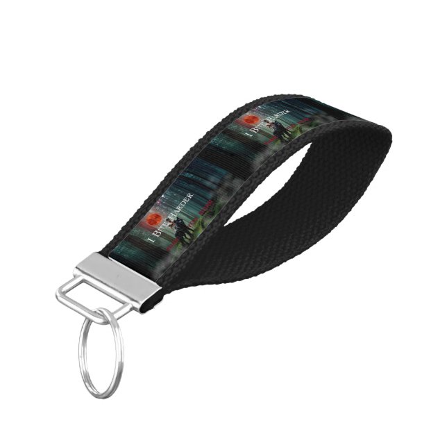 SlipperyJoe's mystical Halloween-style atmosphere  Wrist Keychain (Angled Down)