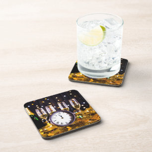 SlipperyJoe's New Year thrilling moments classic c Beverage Coaster