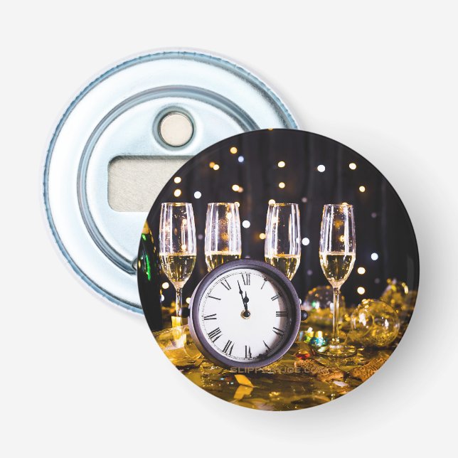 SlipperyJoe's New Year thrilling moments classic c Bottle Opener (Front)