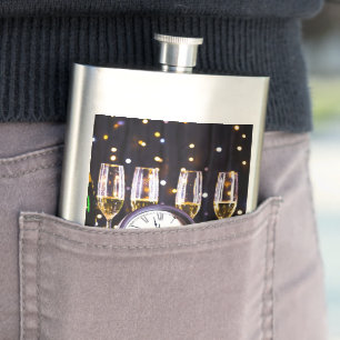 SlipperyJoe's New Year thrilling moments classic c Flask