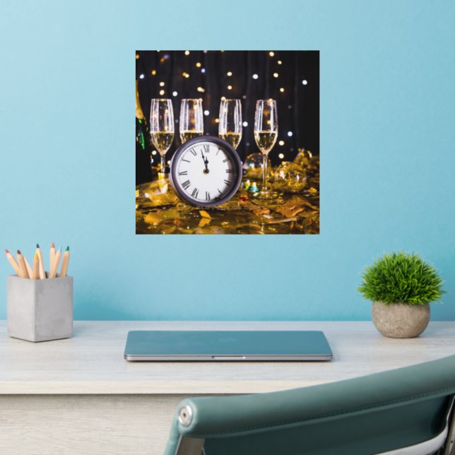 SlipperyJoe's New Year thrilling moments classic c Wall Decal (Home Office 2)