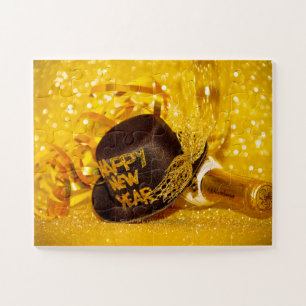 SlipperyJoe's New Year's Eve celebration festive g Jigsaw Puzzle