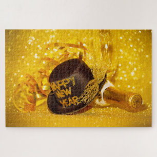 SlipperyJoe's New Year's Eve celebration festive g Jigsaw Puzzle