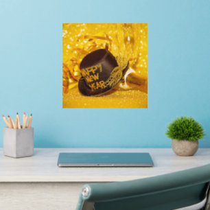 SlipperyJoe's New Year's Eve celebration festive g Wall Decal