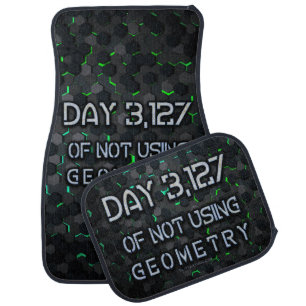 SlipperyJoe's not using geometry interlocking hexa Car Floor Mat