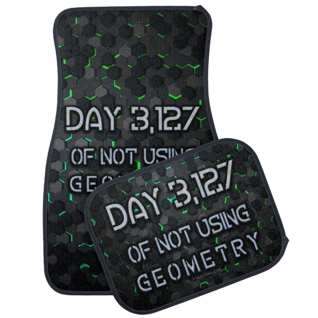 SlipperyJoe's not using geometry interlocking hexa Car Floor Mat (Set)