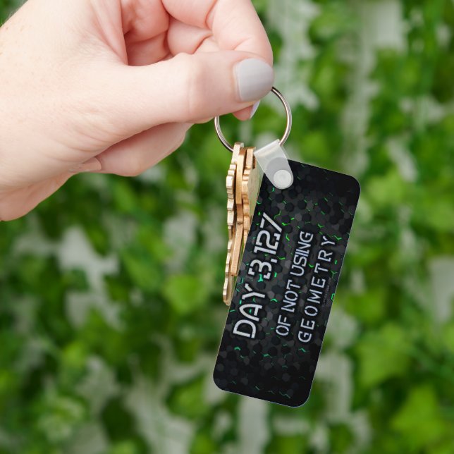 SlipperyJoe's not using geometry interlocking hexa Keychain (Hand)