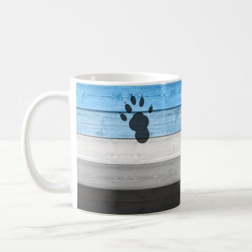 SlipperyJoes otter paw wood crate texture bear co Coffee Mug