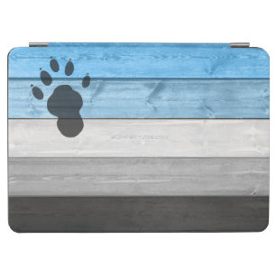 SlipperyJoe's otter paw wood crate texture bear co iPad Air Cover