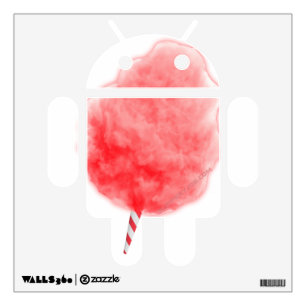 SlipperyJoe's pink Cotton Candy carnival sugar foo Wall Decal