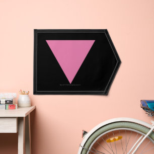 SlipperyJoe's pink triangle flag bright pink symbo