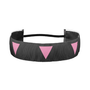 SlipperyJoe's pink triangle flag bright pink symbo Athletic Headband