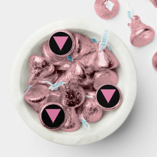 SlipperyJoe's pink triangle flag bright pink symbo Hershey®'s Kisses®