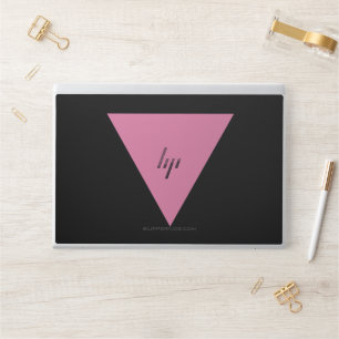 SlipperyJoe's pink triangle flag bright pink symbo HP Laptop Skin
