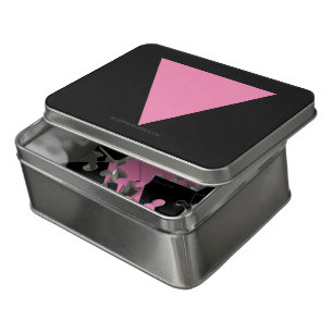 SlipperyJoe's pink triangle flag bright pink symbo Jigsaw Puzzle