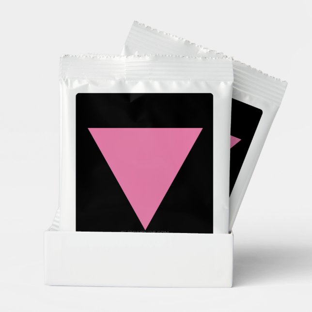SlipperyJoe's pink triangle flag bright pink symbo Margarita Drink Mix (Pair)