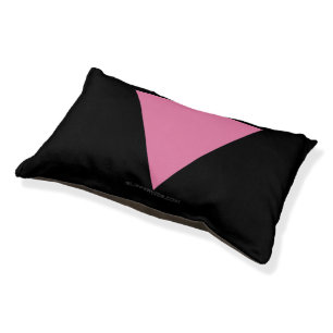 SlipperyJoe's pink triangle flag bright pink symbo Pet Bed