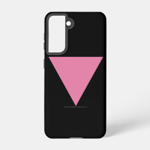 SlipperyJoe's pink triangle flag bright pink symbo Samsung Galaxy S21 Case