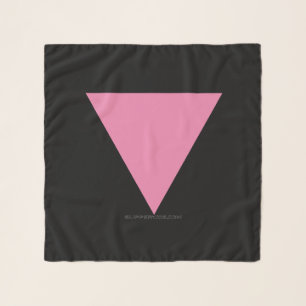 SlipperyJoe's pink triangle flag bright pink symbo Scarf