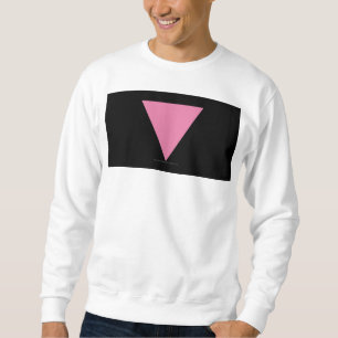 SlipperyJoe's pink triangle flag bright pink symbo Sweatshirt