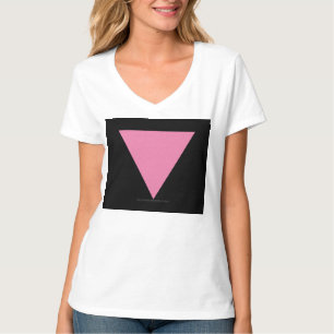 SlipperyJoe's pink triangle flag bright pink symbo T-Shirt