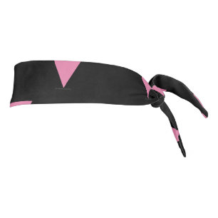 SlipperyJoe's pink triangle flag bright pink symbo Tie Headband