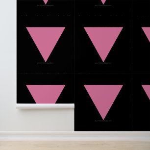 SlipperyJoe's pink triangle flag bright pink symbo Wallpaper