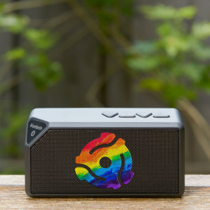 SlipperyJoe's plastic 45 RPM record adapter vibran Bluetooth Speaker