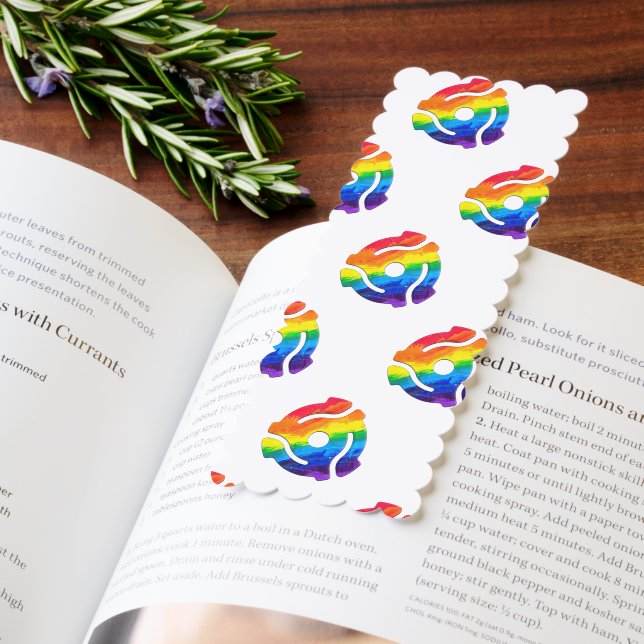 SlipperyJoe's plastic 45 RPM record adapter vibran Bookmarks (Book)