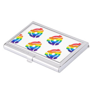 SlipperyJoe's plastic 45 RPM record adapter vibran Business Card Case
