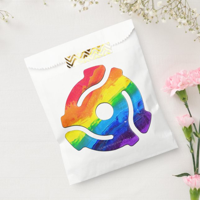 SlipperyJoe's plastic 45 RPM record adapter vibran Favor Bag (Sealed)