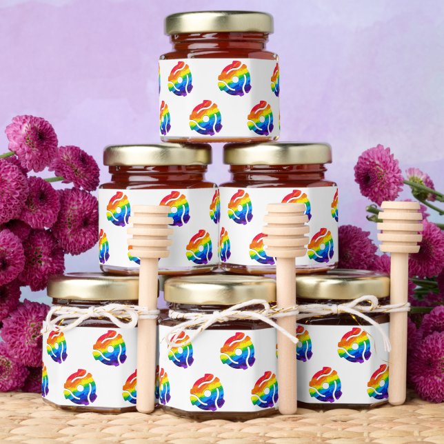 SlipperyJoe's plastic 45 RPM record adapter vibran Honey Jar Favors (Insitu)