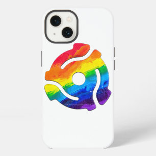SlipperyJoe's plastic 45 RPM record adapter vibran iPhone 13 Case