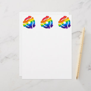 SlipperyJoe's plastic 45 RPM record adapter vibran Letterhead