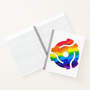 SlipperyJoe's plastic 45 RPM record adapter vibran Notebook