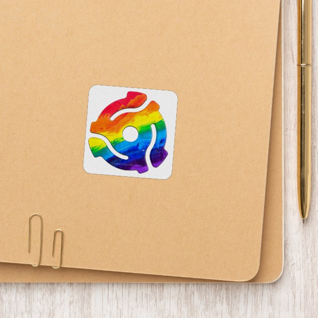 SlipperyJoe's plastic 45 RPM record adapter vibran Patch (On Folder)