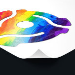 SlipperyJoe's plastic 45 RPM record adapter vibran Photo Print<br><div class="desc">SlipperyJoe's plastic 45 RPM record adapter vibrant rainbow tie-dye design spindle insert contemporary pop-art vibe red orange yellow green blue purple retro meets modern 7-inch vinyl artistic gay pride gifts LGBTQIA merging nostalgia with modern identity standard turntables</div>