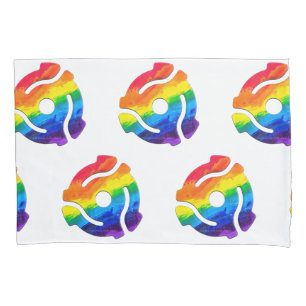 SlipperyJoe's plastic 45 RPM record adapter vibran Pillow Case