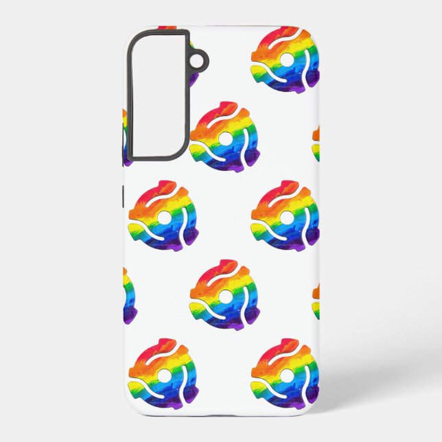 SlipperyJoe's plastic 45 RPM record adapter vibran Samsung Galaxy Case (Back)