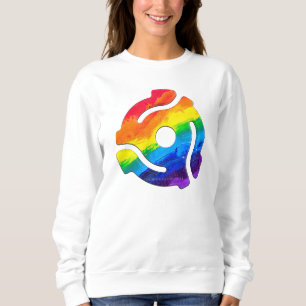 SlipperyJoe's plastic 45 RPM record adapter vibran Sweatshirt