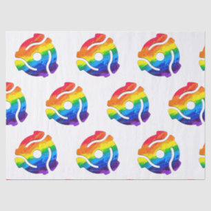 SlipperyJoe's plastic 45 RPM record adapter vibran Tissue Paper