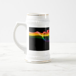 SlipperyJoe's plume of rainbow energy vapor caught Beer Stein