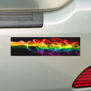 SlipperyJoe's plume of rainbow energy vapor caught Bumper Sticker